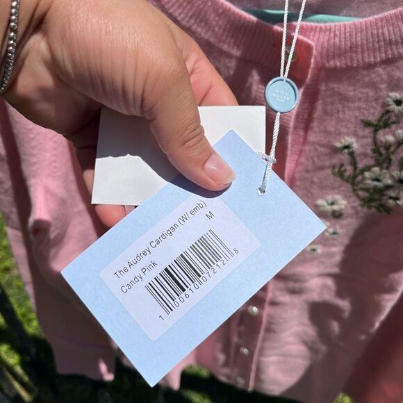 Hill House Audrey Embroidered Cardigan NWT - Picture 9 of 12